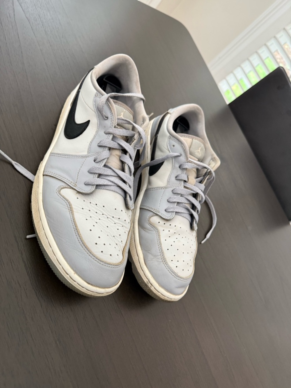 Air Jordan 1 Low G Men’s Grey|White|Black Golf Shoe